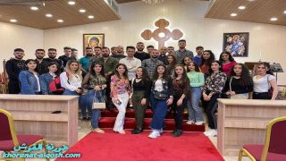 لقاء الشباب الجامعي في القوش يقوم بالزيارات المسكونية لكنائس دهوك