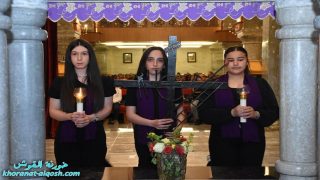 بالصور … مراسيم درب الصليب المقدس للجمعة الثالثة في كنائس بلدة القوش