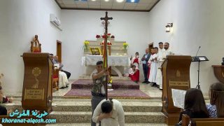 بمناسبة القيامة المجيدة، قداس الغروب لطلاب المدارس في القوش