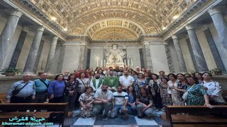 حجاج أبرشية القوش الكلدانية يواصلون رحلتهم الروحية بزيارات عميقة في روما وكاشيا وأسيزي – تموز 2025