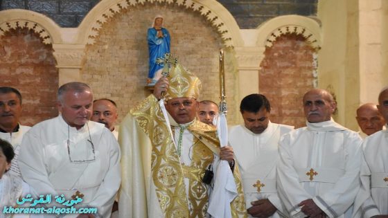 قداس عيد القيامة الاحتفالي في كنيسة مار كوركيس ببلدة القوش