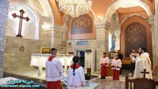 قداس الهي بمناسبة عيد الصعود في كنيسة القوش