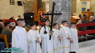 رتبة درب الصليب المقدس للجمعة الاولى في كنيسة مار كوركيس – القوش