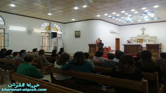محاضرة لأعضاء لقاء المرأة بعنوان ” تفسير القداس الالهي” في القوش