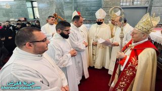 رسامة ثلاثة إكليريكيين شمامسة انجيليين في مدينة عين سفني – الشيخان