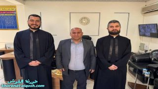 كهنة القوش يزورون مدير بلدية القوش