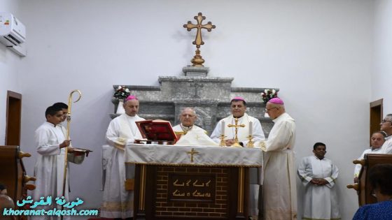 غبطة البطريرك لويس ساكو يترأس القداس الاحتفالي في كنيسة مار قرداغ – القوش