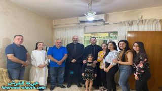 اللجنة الرعوية تواصل زياراتها المستمرة لعوائل بلدة القوش