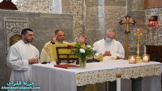 رئيس البعثة البابوية يزور القوش ويشارك في القداس الالهي