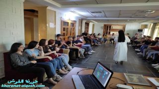 محاضرة بعنوان ” مفهوم فن الايقونة ” لأعضاء لقاء الاعدادية في القوش