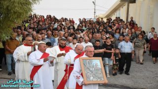 بلدة القوش تحتفل بقداس و زوياح في عيد القديس الشهيد مار قرداغ