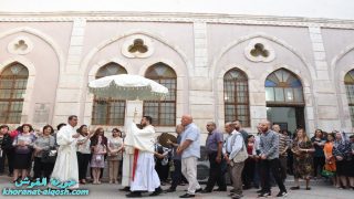 بلدة القوش تحتفل بقداس عيد الجسد ” عيد القربان المقدس ”