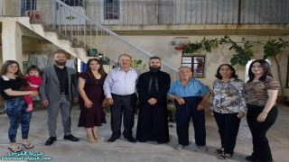 كادر أخوة مار ميخا -جماعة المحبة والفرح يزور الأخوة لتقديم التهاني بمناسبة العيد