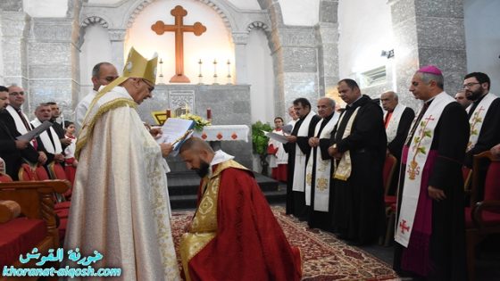 بلدة القوش تحتفل برسامة كاهن جديد لأبرشية القوش الكلدانية