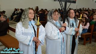 بالصور … مراسيم درب الصليب للجمعة الخامسة في كنائس القوش