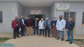 فريق من المركز الصحي في القوش يزور عدد من المدارس التابعة للناحية