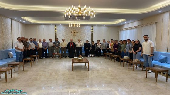 لقاء المطران فيليكس الشابي مع شمامسة وجوق خورنة القوش